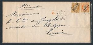 1855 N° 13A + 16 Empire 
