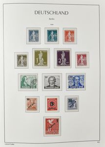 1948/1990 Collection in Leuchtturm album including UPU *, vf/to be checked
