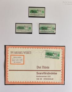 POST : Car postal, petite collection, BRF/cartes postales, dont Suède privée, tb