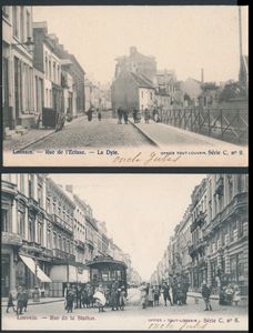 Louvain, écluse sur la Dijle, Statiestraat, etc. (4 pièces)