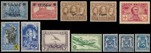 1914/1993 Verzameling BZ, erinnofilie, LP, preo's in ringklasseur, zm/m/ntz