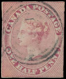 No 17 '1857 one half Penny medium paper' tb (SG £600)