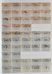 1879/1928  Zeer interessante klassieke samenstelling in album, startend TR1 tot TR169, w.o. betere stempels, enorme hoeveelheid, zeer hoge cataloguswaarde. Zm/ntz