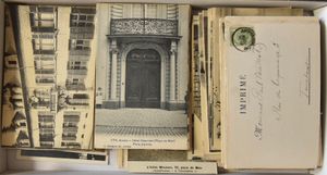 Diverses vues, dont des portes, des vues de rues, des maisons, etc. dont 6 beaux diptyques (Total : 123 pièces)