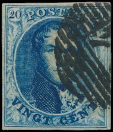 N° 10/12A mooie samenstelling van meerdere zegels en twee brieven, mixed kwaliteit, enkele afstempelingen (D.119 enz.), kleurnuances, vele griffen en verlengde kaderlijnen, Ntz