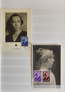 1937/1949 Koningshuis, verzameling in insteekboek, w.o. MK, HK, erinnofilie, FDC, zm