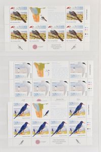 Extensive stock in 5 stockbooks, with many corner blocks, sheets of 10, souvenir sheets, booklets, almost everything mint, vf
