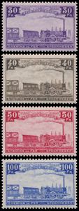 TR 178/2001 'Eeuwfeest vd Spoorwegen' volledige reeks, met fotocertificaat- PRACHTIG (OBP € 5.250) - zie foto kaft