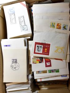 Diverse landen, samenstelling 100den poststukken moderne periode, zm/m.