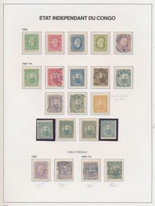 Belgian Congo and Ruanda Urundi, almost complete collection in Davo album 1886/1959, inclusive all the major values, some signed, with 