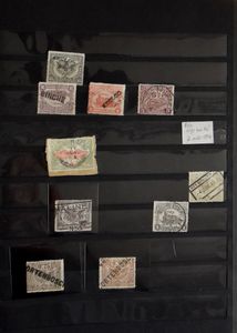 Kleine restantverzameling vnl London uitgifte, vanaf 1919 met interessante stempels (ook Nood), zm/m.