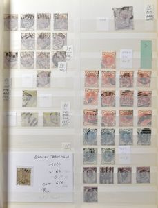 1841/1996 Uitgebreide samenstelling vanaf klassiek in 8 boeken + 1 map w.o. plaatnummers op n° 26, variëteiten, stempels, enz., zm/m/ntz