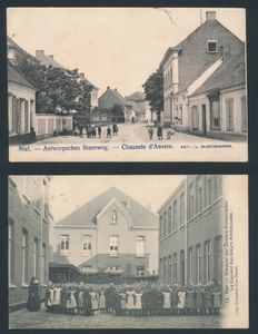 Niel, Antwerpsesteenweg et monastère (2 pièces)