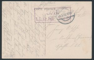 1918 ZK Arlon, met stempel 