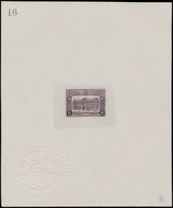 TR 170/173 Ministervel 'Postpakketzegels 1929/30'- Genummerd 16, 4 waarden in kleur  (N° 173 met verdunning onderaan)