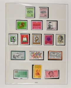 1972/1998 Berlin, Bund and Germany, almost complete, including souvenir sheets and bit of automat stamps, in 4 Lindner albums with cassette, vf