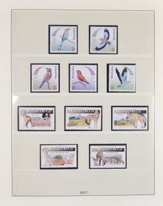 1990/2017 Very nice collection in 3 Lindner albums, on appearance fully mint with additional souvenir sheets cancelled, beautiful theme, vf