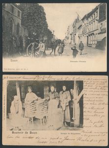 Arbre, 3 vues de la briqueterie et 1 Antwerp Steenweg (4 pièces)