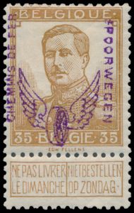 TR 52 '35c bister, gevleugeld wiel'  gekeurd J. Baete, zm (OBP € 550)