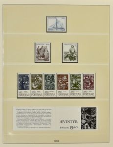 1975/1994 Verzameling in 2 Lindner albums met zegels en FDC's (deze overvolledig), zm