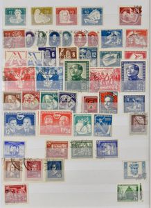 1949/1990 Verzameling in dik insteekboek met o.a. Mao gest., zm/m