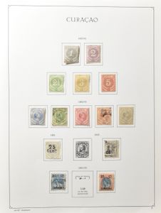 Dutch Overseas Territories, Central and South America in albums and stockbooks, also 2 books Liberia, vf/f/to be checked