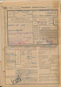 Privélijn Mechelen - Terneuzen, 12 vrachtbrieven gestempeld in Sint-Niklaas 1935/1940 + 9 vrachtbrieven uit Willebroek station, zm/m/ntz