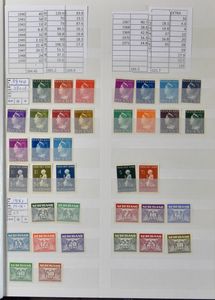 1940/1971, composition en classeur, avec quelques doublons, idéal comme entrée ou pour un échange, tb (NVPH € +1,000).
