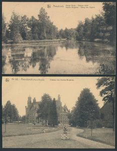 Arendonk, belles vues du village, y compris le moulin, la station de tram, l'hôtel de Kempen (13 pièces)