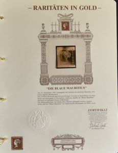 LES PHOQUES D'OR : de la 1° émission (reproduction) a.o. Ile Maurice, Pays-Bas, Espagne, Portugal, dans un album spécial, tb