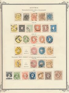 1850/1935, alte Sammlung auf Albumblättern, ab 1° Emission, mit verschiedenen besseren Marken (bitte auf Typen, Farben ansehen), einwandfrei/schön/zu kontrollieren.
