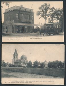 Merksem, quelques meilleures vues de la commune (4 pièces)