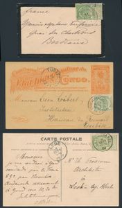Sammlung von Ansichtskarten und Briefen, 103 Ex., einige schöne Stempel, einwandfrei/schön/zu kontrollieren, einwandfrei/schön/zu kontrollieren