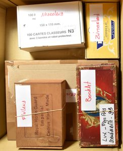 Accumulation various countries, predominantly 50s including Finland, Netherlands, UK, Luxembourg, Switzerland, also booklets present, vf/f/to be checked