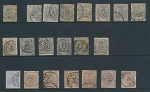 N° 22 (1x), 23 (13x), 24 (1x) and 25 (6x) Mixed condition, with some better ones, vf/f/to be checked (High catalogue value)