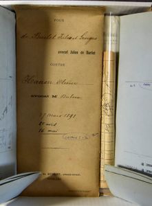 VARIA : Belastingen, 2 heffingen grondbelasting Sint Niklaas en Londerzeel + 1 provinciebelasting O. Vlaanderen 1916 + kwitanties (140 stuks), zm/m/ntz.