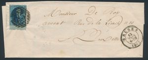 N° 11, afst. P.23 Bruges 12/03/1862, vf.