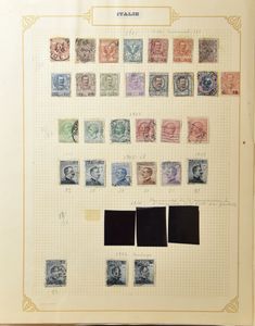 Accumulation of various countries in books and folders wo. UNO, France, old auction lots, Reich, Belgium, theme music, Great Britain, Italy, Bund, DDR, etc. including better material, vf/f/to be checked.