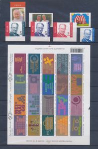 2002 Accumulation 3 sets and 1 souvenir sheet (n° 3131/39, 3071, BL 99 and 3098/99), vf (OBP €430)