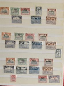1914/1920 Zusammenstellung im Einsteckbuch, darunter viele gute Werte, einwandfrei/schön/zu kontrollieren, einwandfrei/schön/zu kontrollieren
