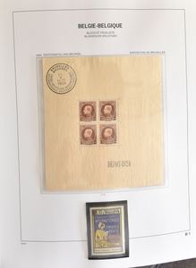 1924/2002 Verzameling blokken in Davo album, BL 1 **, 2 *, 3 **, 4 */6 *, 26/32 **, nominaal, prachtig, zm