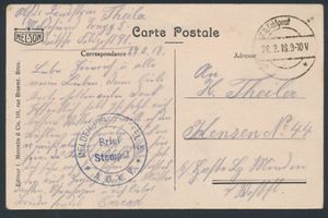 1918 ZK Lamorteau (Le Pont), met stempel DC 