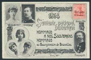 1914, privé PWST tijdens de bezetting, 