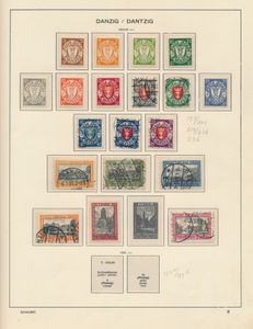 1920/1939 Collection on album leaves with large number of stamps, vf/f/to be checked