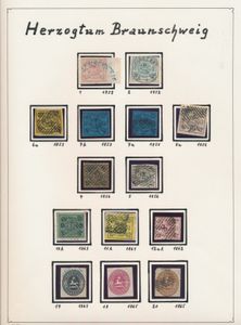 1852/1865, nice collection on sheets, including N° 1, 2, 3 (with cert.), 4, 5, and 10, also 5 postal items, in very good quality, high catalogue value.