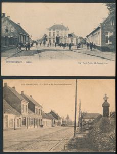 Koningshooikt, belle vue sur le village, y compris Liersebaan, Aarschot stw., hôtel de ville (6 pièces)