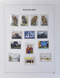 Samenstelling restanten zegels jaren '90 en briefkaarten vanaf BK 13 en zonder waarde (BFR +4000, ZW +80 stuks), totaal € +220)