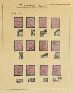 N° 135 to 139, nice collection with thousand stamps, with different plate descriptions, including the different types, not all present, but also several doubles, for the specialist, nice starter collection, vf/f/to be checked