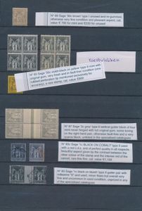 1876/1903 Accumulation mainly type Sage w.o.w. Yv. n° 69 gummed, 93 *, gutters, vf/f/to be checked