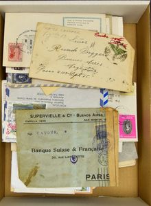 Tussen 1900 en 1988, samenstelling , alle verschillend, w.o. luchtpostbrieven en aangetekende, 130 stuks, zm/m/ntz